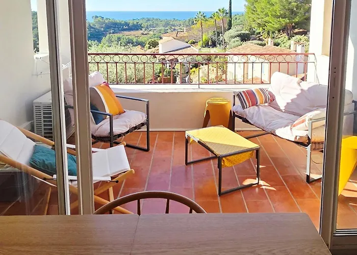 Magnifique Vue Mer, Piscine, Golf Et Tennis Prive Lägenhet Les Lecques